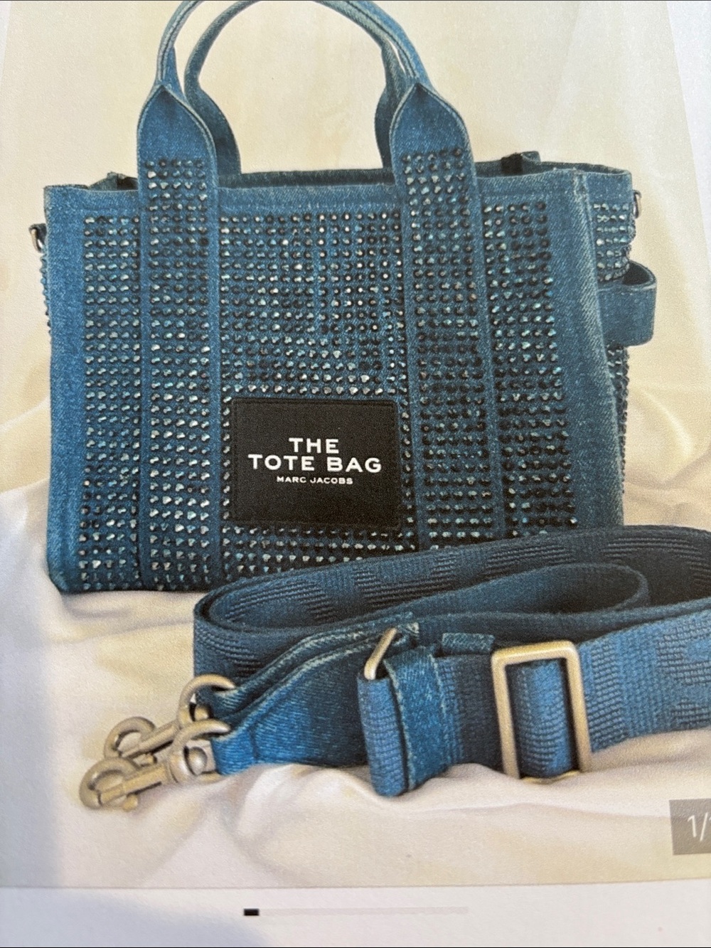 Marc Jacobs The Crystal Denim Tote Bag